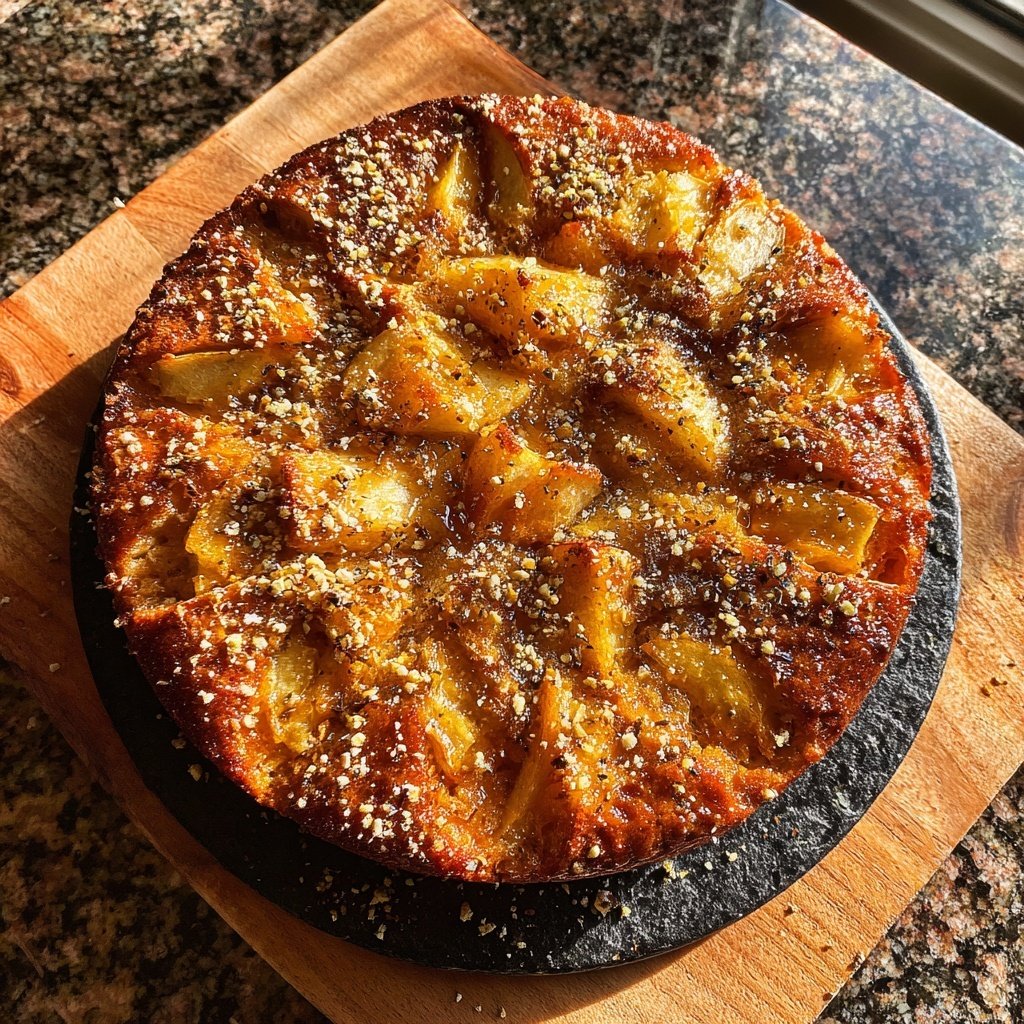 Karottenkuchen Mit Apfelstückchen Und Honig