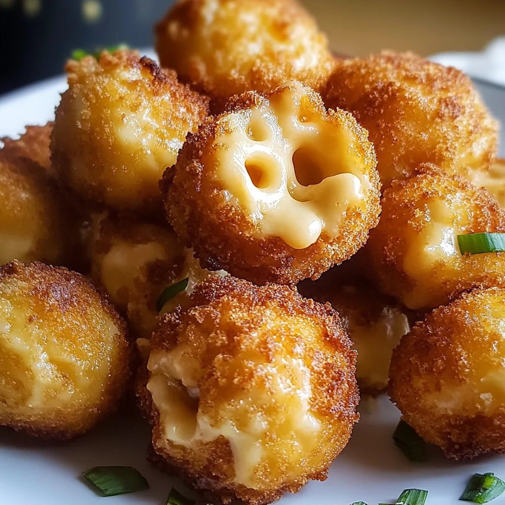 Frittierte Mac und Cheese Bites