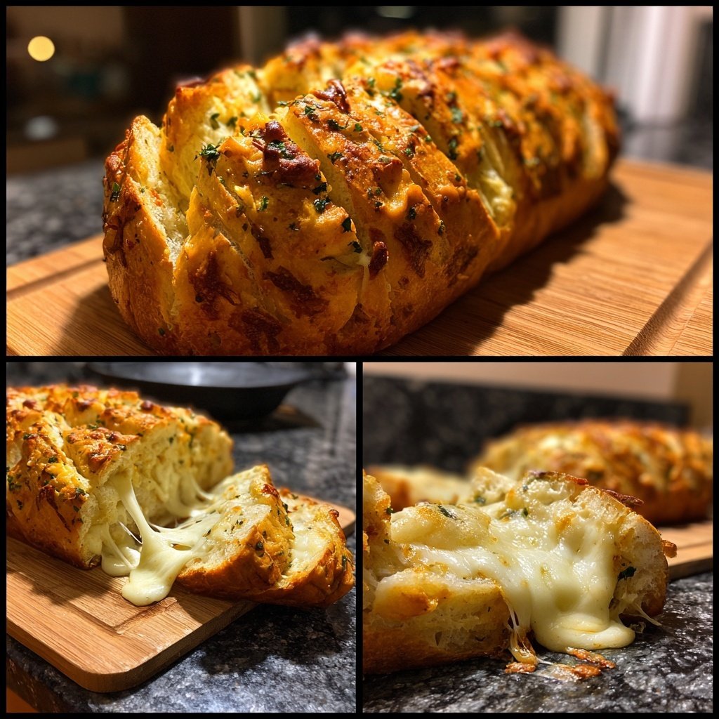 Zupfbrot Mit Knoblauch Und Mozzarella