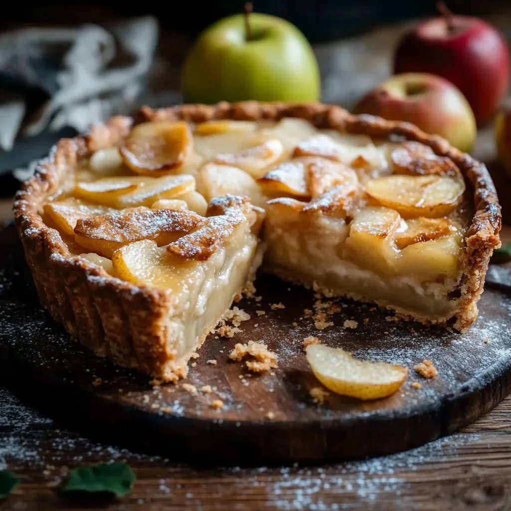 Gedeckter Apfelkuchen