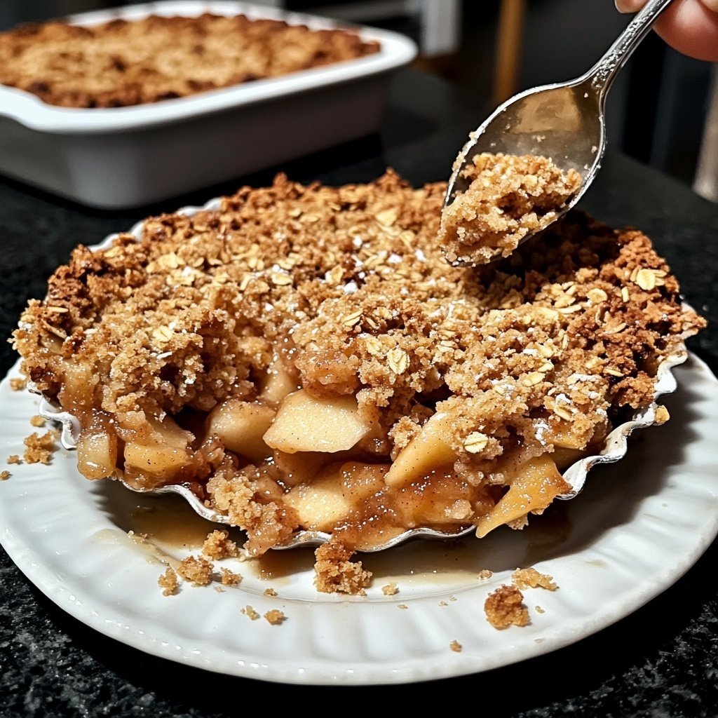 Weihnachtscrumble Dessert