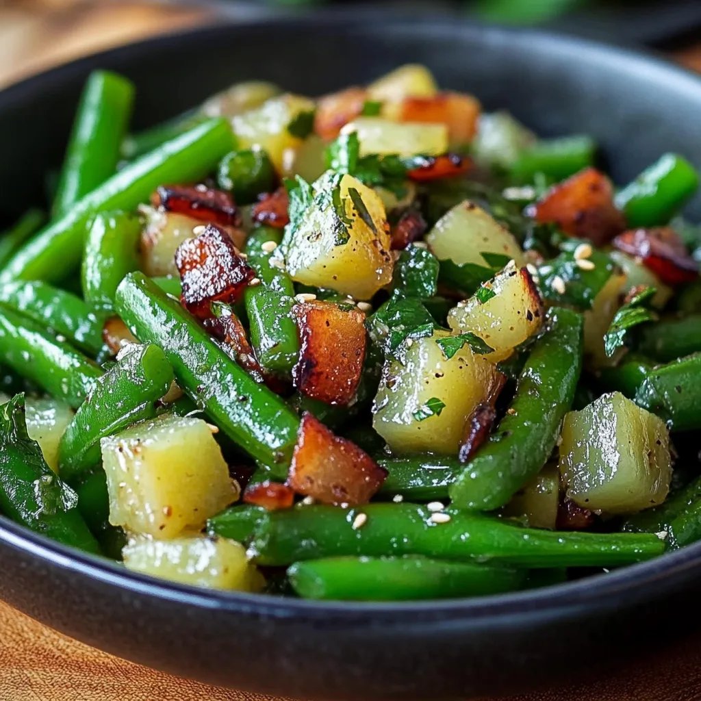Grüne Bohnen mit Speck