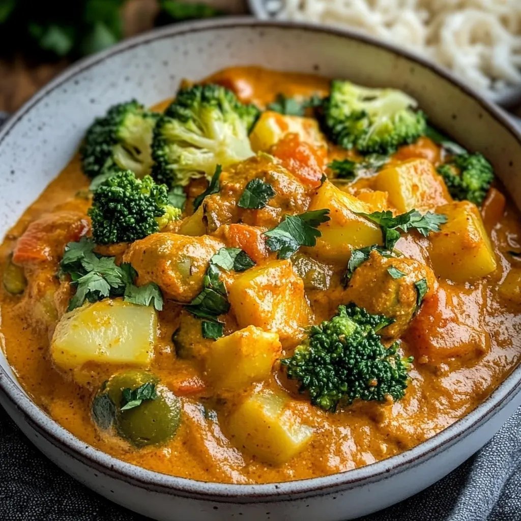 Cremeiges Kartoffel-Brokkoli-Curry