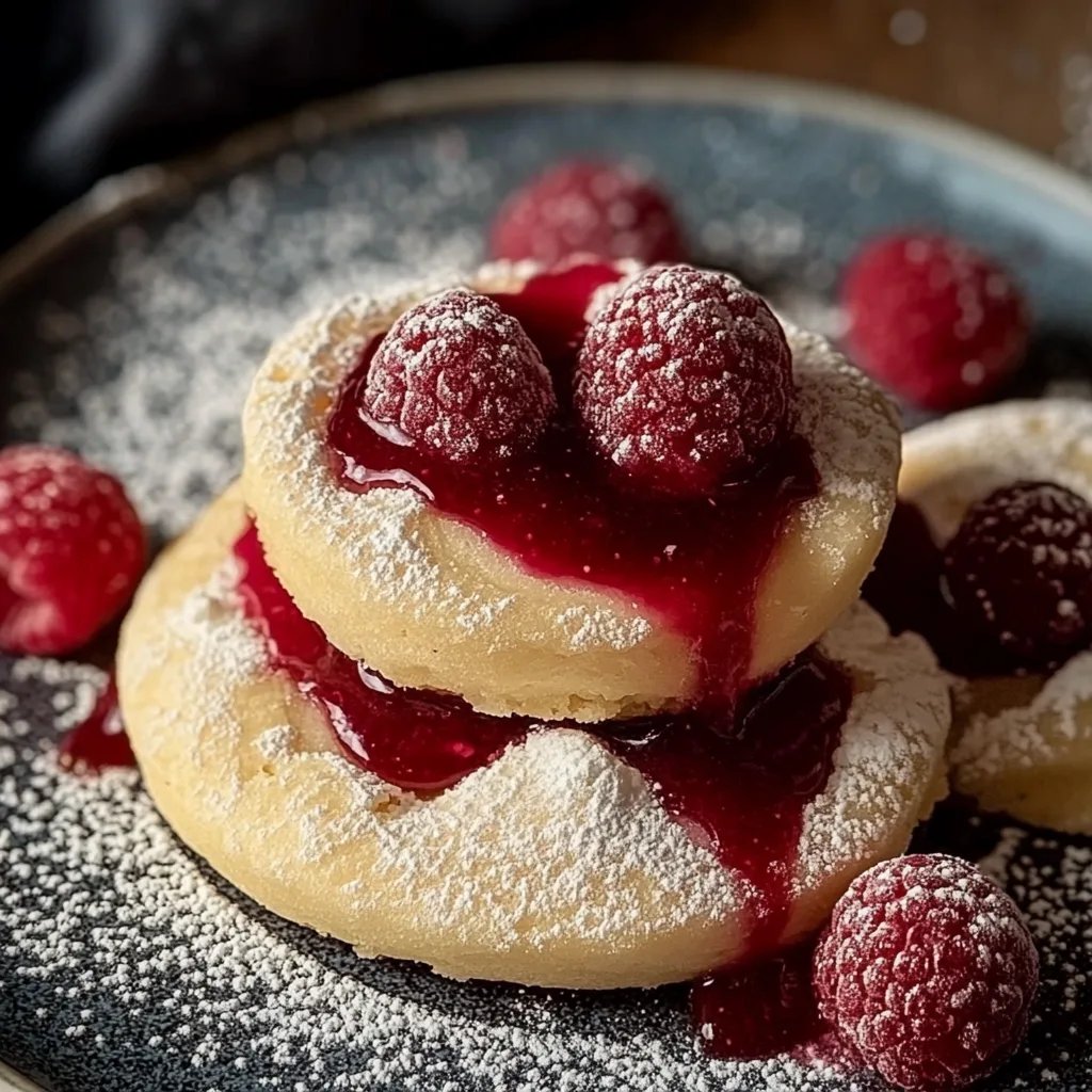 Marzipan Himbeer Plätzchen