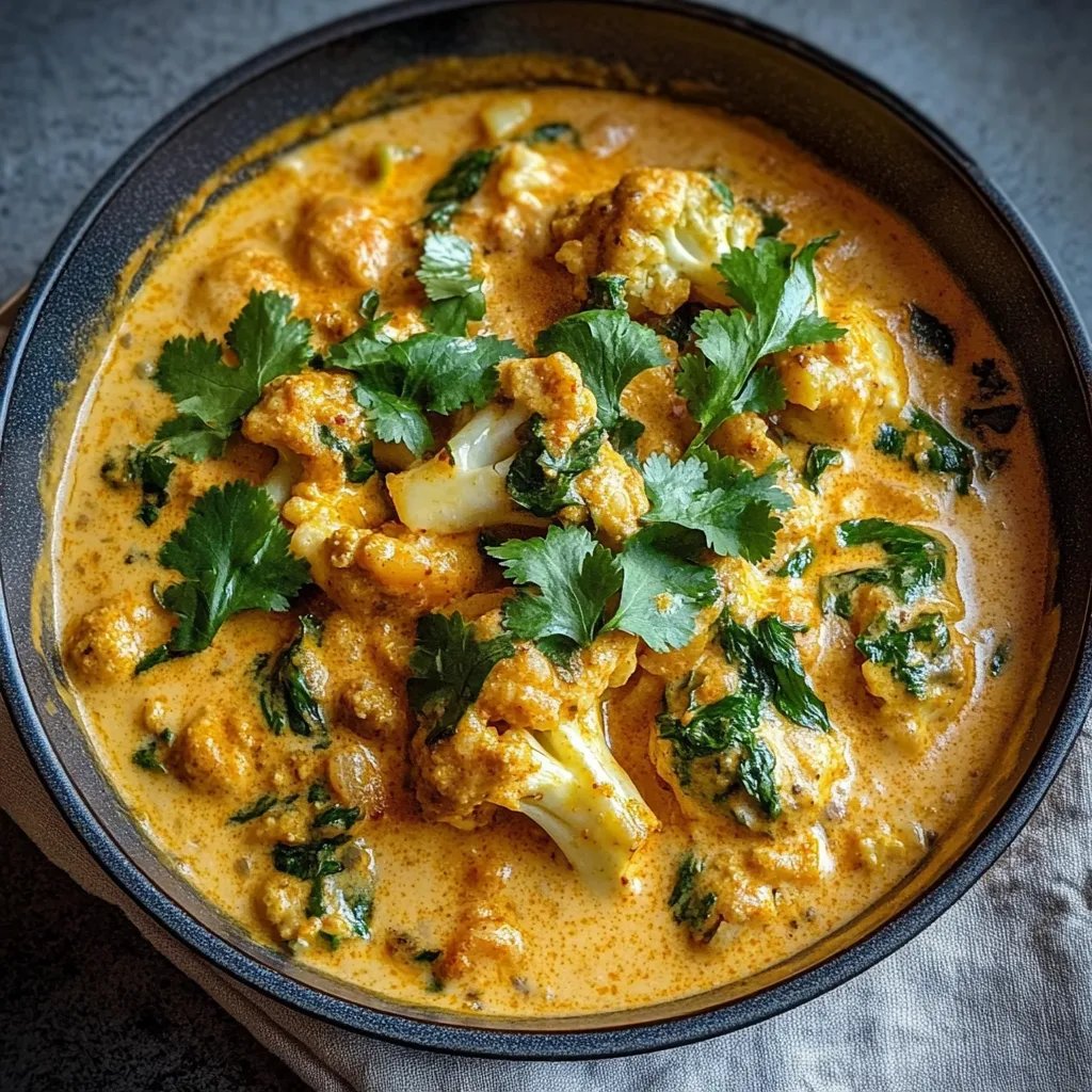 Cremiger Blumenkohl-Curry aus dem Backofen