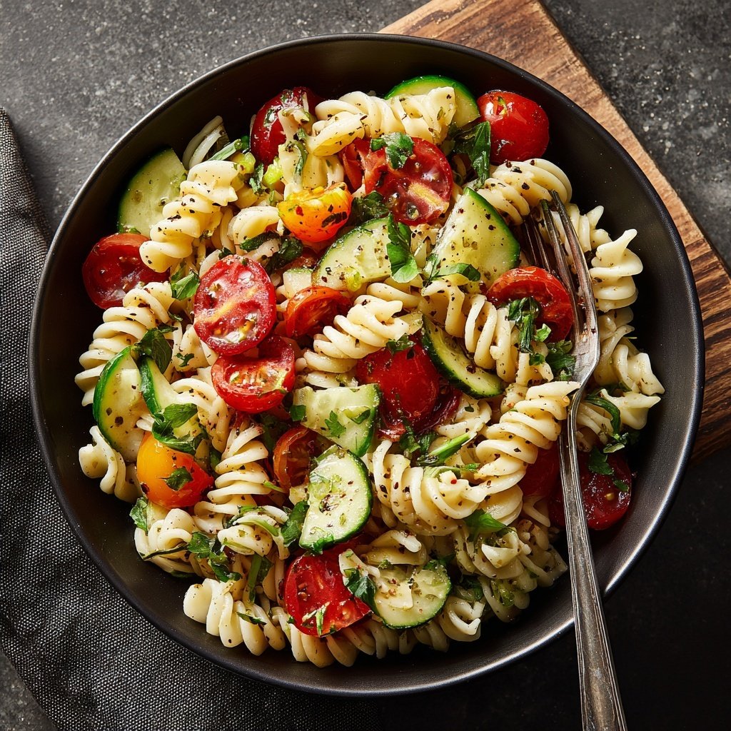 Mediterraner Nudelsalat Gesund