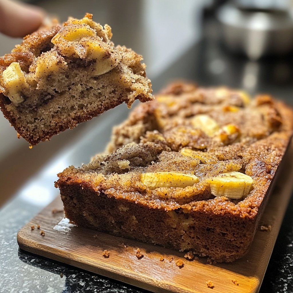 Saftiges Bananenbrot mit reifen Bananen