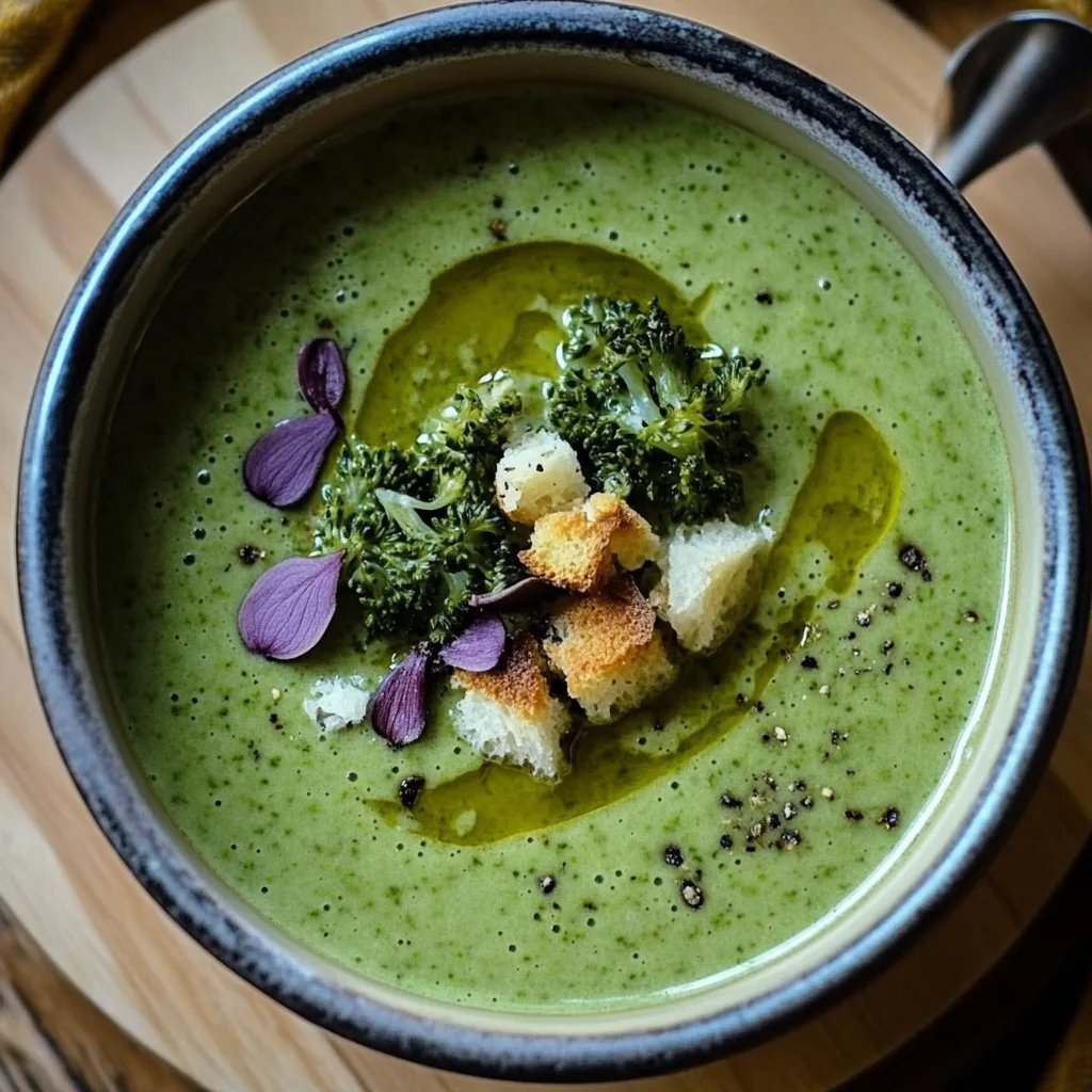 Grünkohl Cremesuppe mit Grünkohlknusper