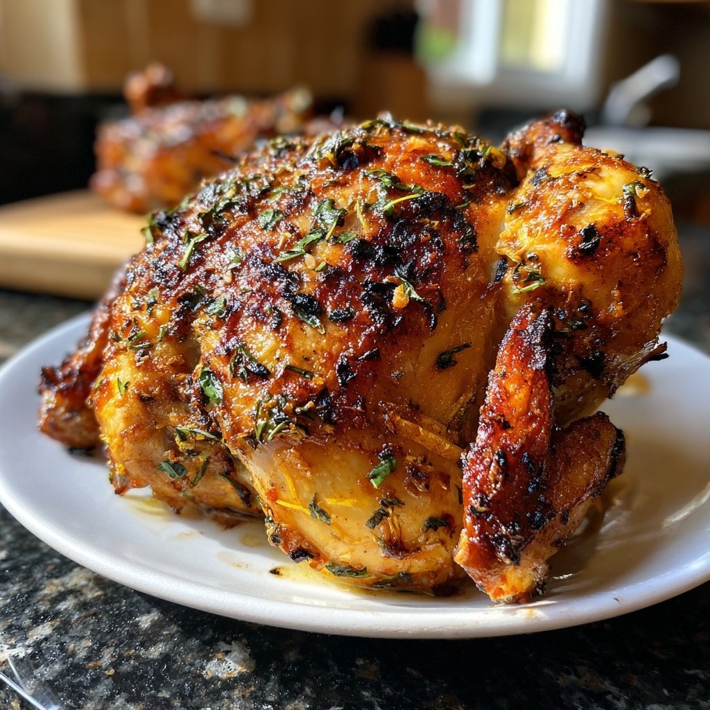 Gegrilltes Hähnchen Mit Zitronen Marinade