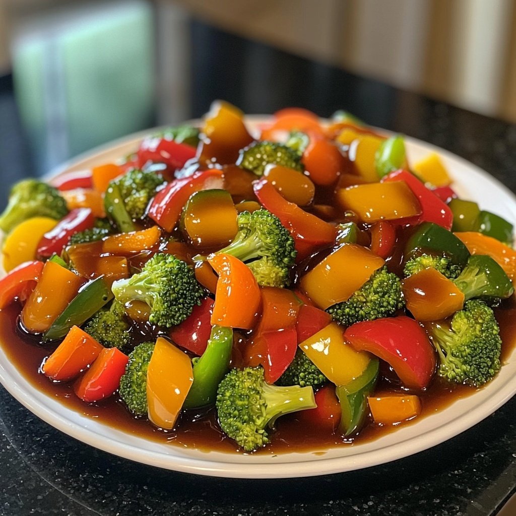 Gemüsepfanne mit Sojasauce