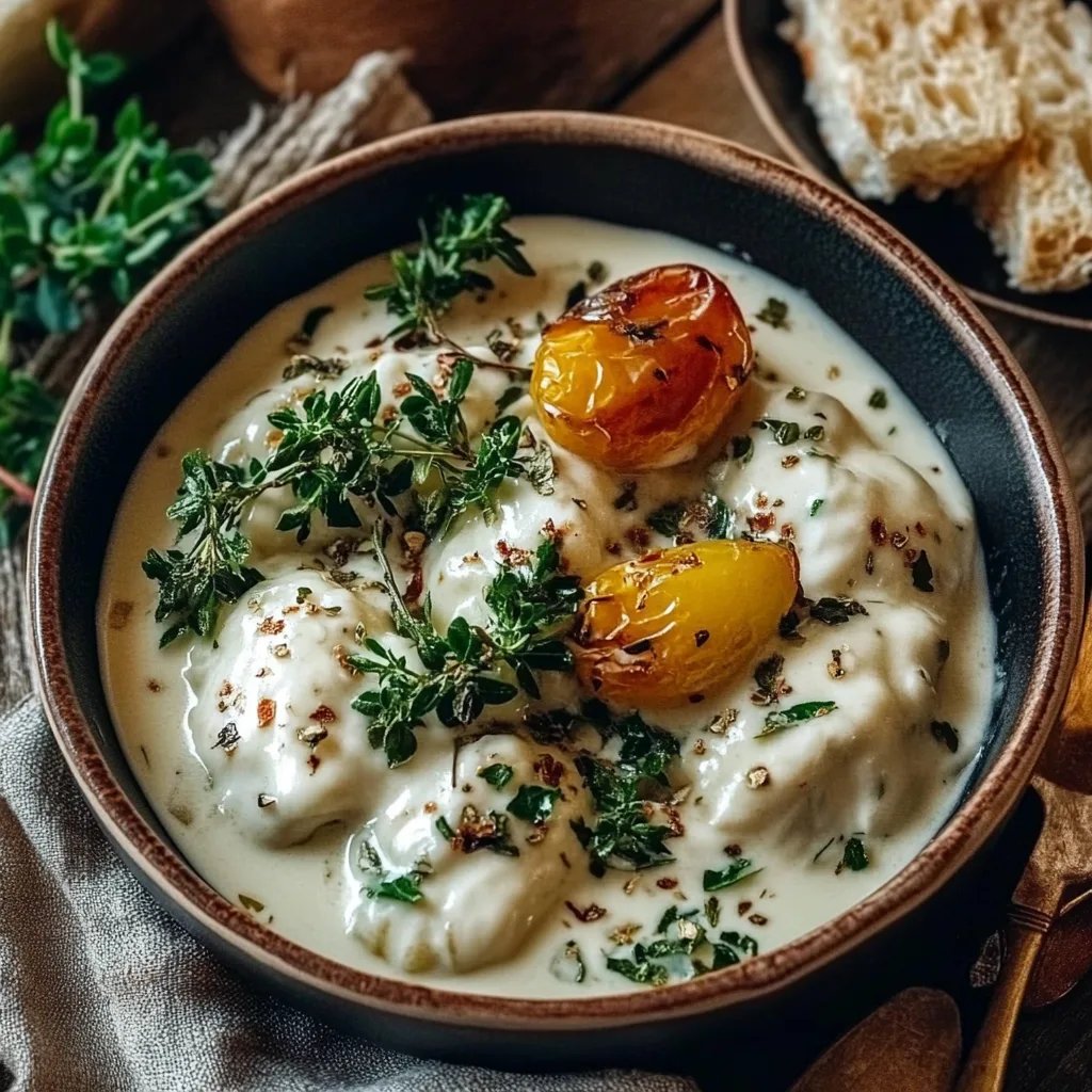 Rosenkohl in Frischkäse-Senfsauce