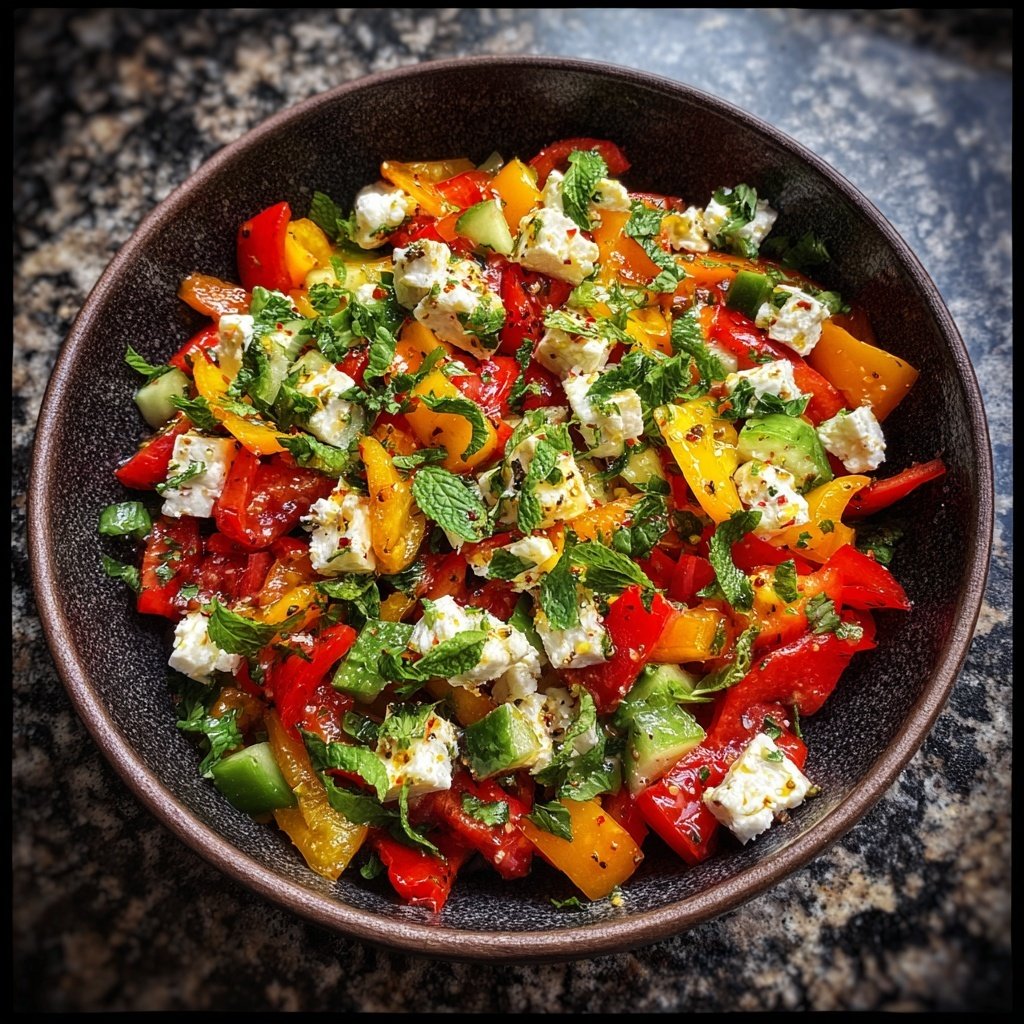 Bunter Salat Zum Grillen Mit Gurke Und Feta