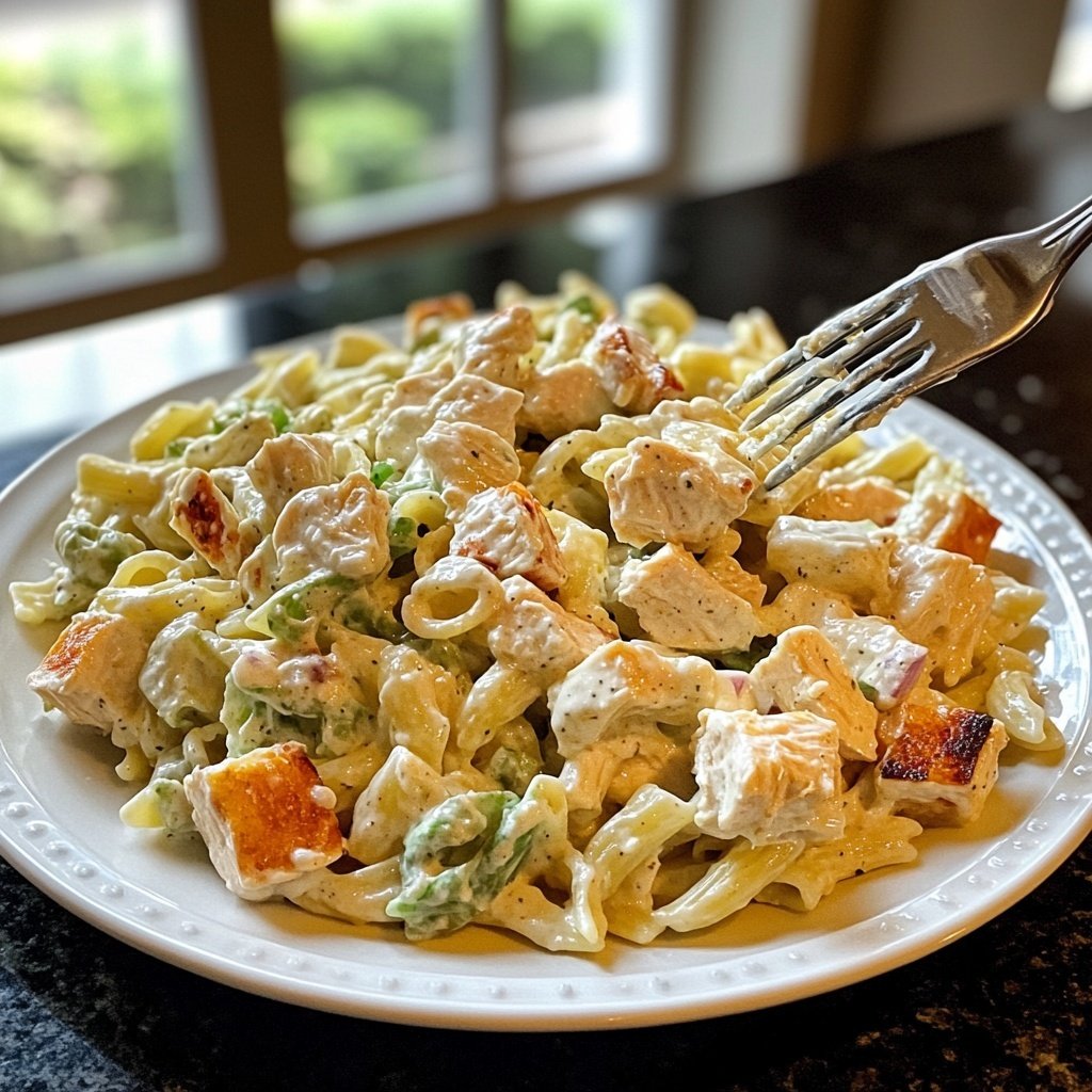 Chicken Caesar Pasta Salat