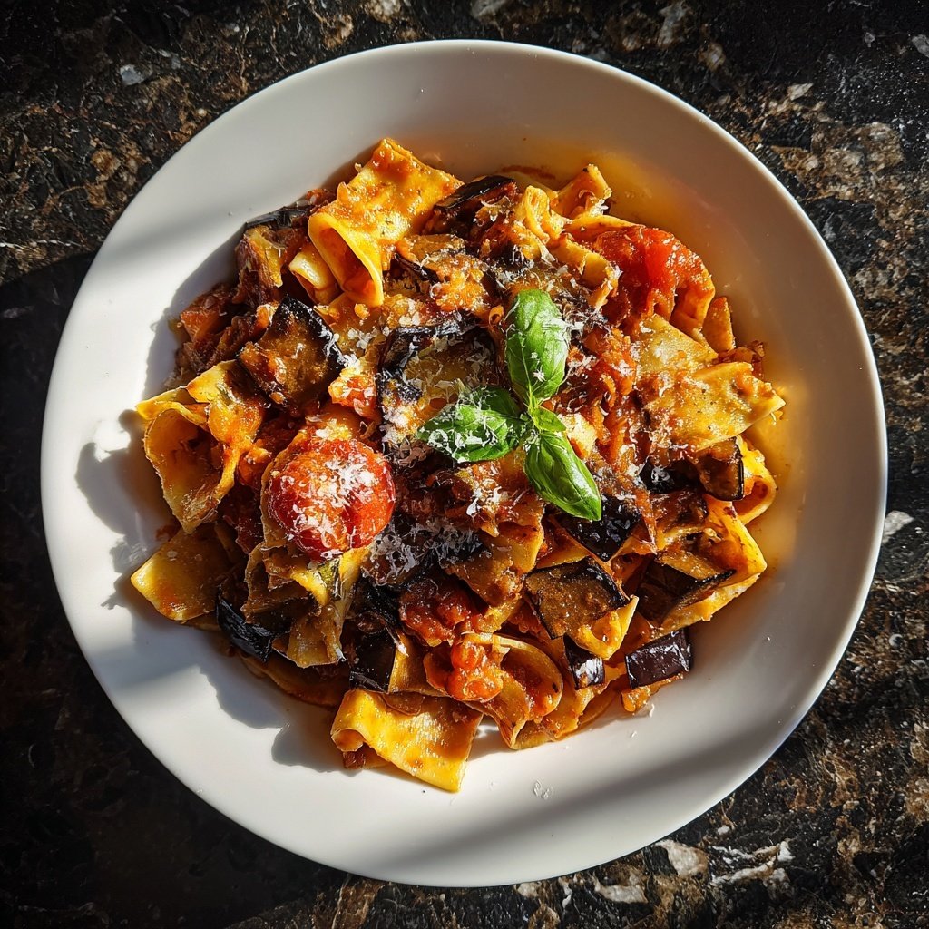 Internationale Küche Italienische Pasta alla Norma