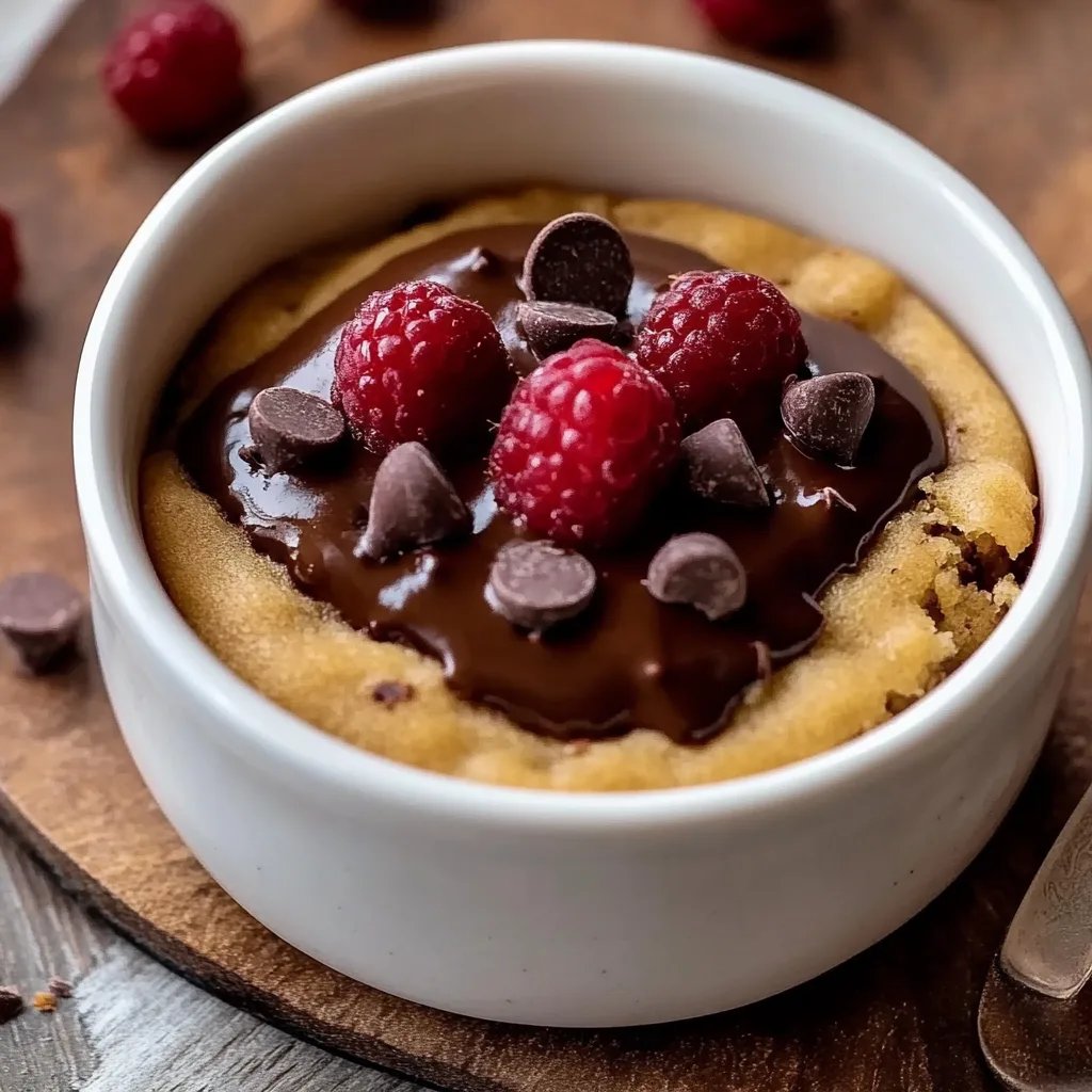 Mikrowellen-Schokoladenkeks im Becher